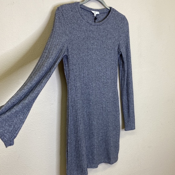 NSR Lucia Slit Ribbed Knit Dress Size L - Picture 5 of 11